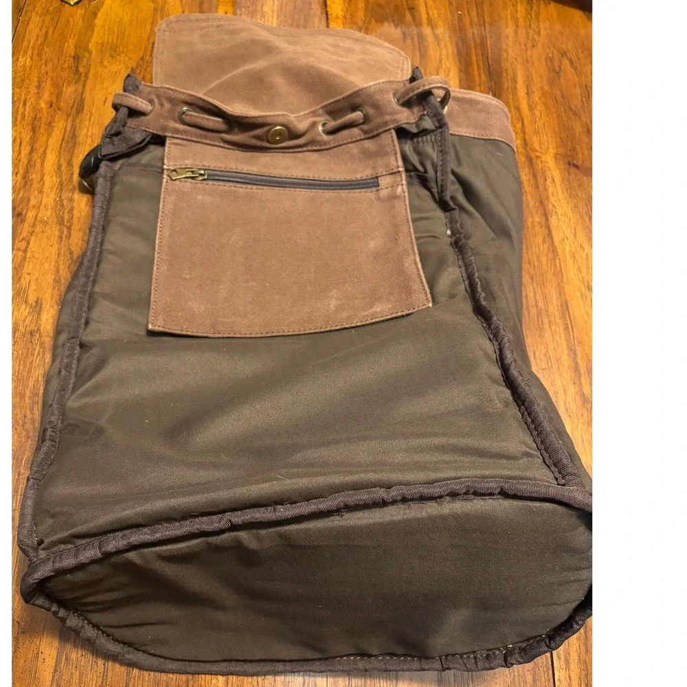 Lifewit‎ Backpack Rucksack Unisex Large Brown Canvas Leather Vintage Hiking Bag